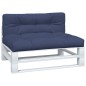 vidaXL Cojines para muebles de palets 2 unidades tela azul marino vidaXL Cojines para muebles de palets 2 unidades tela azul marino