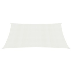 vidaXL Toldo de vela blanco HDPE 160 g/m² 3,5x4,5 m