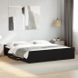 vidaXL Estructura cama con cajones madera ingeniería negra 180x200 cm vidaXL Estructura cama con cajones madera ingeniería negra 180x200 cm