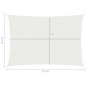 vidaXL Toldo de vela blanco HDPE 160 g/m² 3,5x4,5 m