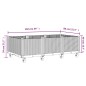 vidaXL Jardinera con ruedas PP marrón 150x80x54 cm vidaXL Jardinera con ruedas PP marrón 150x80x54 cm