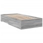 vidaXL Cama con cajones madera de ingeniería gris Sonoma 75x190 cm vidaXL Cama con cajones madera de ingeniería gris Sonoma 75x190 cm