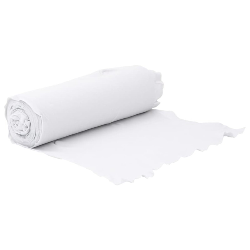 vidaXL Membrana geotextil fibra de poliéster blanco 1x50 m vidaXL Membrana geotextil fibra de poliéster blanco 1x50 m