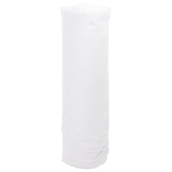 vidaXL Membrana geotextil fibra de poliéster blanco 1x50 m