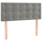 vidaXL Cama box spring con colchón terciopelo gris claro 120x190 cm vidaXL Cama box spring con colchón terciopelo gris claro 120x190 cm