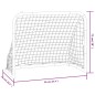 vidaXL Portería de fútbol con red acero rojo y negro 90x48x71 cm vidaXL Portería de fútbol con red acero rojo y negro 90x48x71 cm