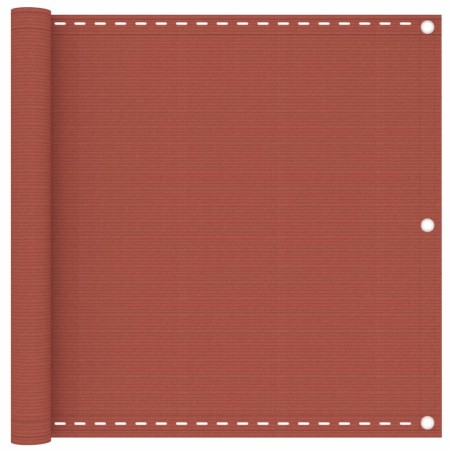 vidaXL Toldo para balcón HDPE terracota 90x300 cm 