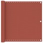 vidaXL Toldo para balcón HDPE terracota 90x300 cm vidaXL Toldo para balcón HDPE terracota 90x300 cm