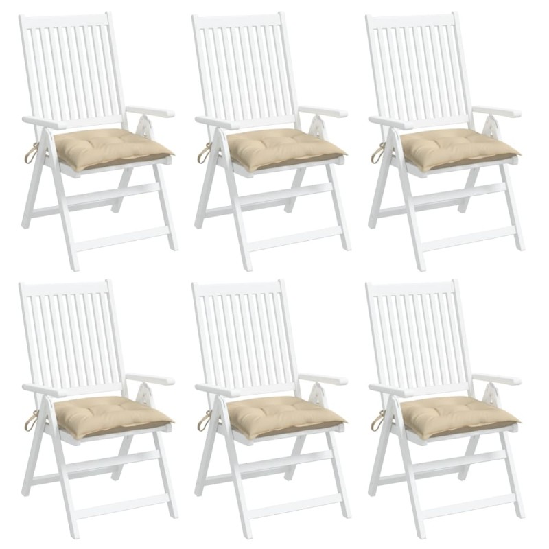 vidaXL Cojines para palets 6 unidades tela Oxford beige 50x50x7 cm vidaXL Cojines para palets 6 unidades tela Oxford beige 50x50x7 cm