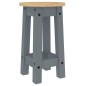 vidaXL Taburetes altos de cocina 2 uds madera maciza de pino gris vidaXL Taburetes altos de cocina 2 uds madera maciza de pino gris