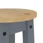 vidaXL Taburetes altos de cocina 2 uds madera maciza de pino gris vidaXL Taburetes altos de cocina 2 uds madera maciza de pino gris