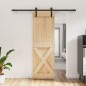 vidaXL Puerta corredera con herrajes madera maciza de pino 70x210 cm vidaXL Puerta corredera con herrajes madera maciza de pino 70x210 cm