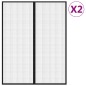 vidaXL Mosquiteras para puerta bloque magnético 2 uds negro 230x160 cm vidaXL Mosquiteras para puerta bloque magnético 2 uds negro 230x160 cm