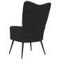 vidaXL Silla de relajación de terciopelo negro