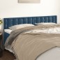 vidaXL Cabeceros 2 unidades de terciopelo azul oscuro 80x5x78/88 cm vidaXL Cabeceros 2 unidades de terciopelo azul oscuro 80x5x78/88 cm