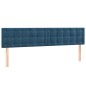 vidaXL Cabeceros 2 unidades de terciopelo azul oscuro 80x5x78/88 cm vidaXL Cabeceros 2 unidades de terciopelo azul oscuro 80x5x78/88 cm