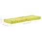 vidaXL Cojines para muebles de palés 2 unidades algodón verde vidaXL Cojines para muebles de palés 2 unidades algodón verde