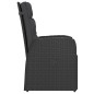 vidaXL Set comedor de jardín 11 piezas y cojines ratán sintético negro vidaXL Set comedor de jardín 11 piezas y cojines ratán sintético negro