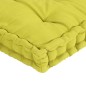 vidaXL Cojines para palets de suelo 7 unidades algodón verde manzana vidaXL Cojines para palets de suelo 7 unidades algodón verde manzana