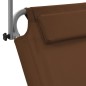 vidaXL Tumbona plegable con toldo y ruedas acero gris taupé vidaXL Tumbona plegable con toldo y ruedas acero gris taupé