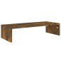 vidaXL Soporte para pantalla madera roble ahumado 60x23,5x12 cm
