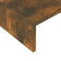 vidaXL Soporte para pantalla madera roble ahumado 60x23,5x12 cm