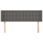 vidaXL Cabecero de cuero sintético gris 147x16x78/88 cm vidaXL Cabecero de cuero sintético gris 147x16x78/88 cm