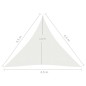 vidaXL Toldo de vela HDPE blanco 160 g/m² 4,5x4,5x4,5 m vidaXL Toldo de vela HDPE blanco 160 g/m² 4,5x4,5x4,5 m