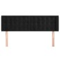 vidaXL Cabecero de terciopelo negro 147x16x78/88 cm vidaXL Cabecero de terciopelo negro 147x16x78/88 cm