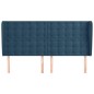 vidaXL Cabecero con orejas de terciopelo azul oscuro 163x23x118/128 cm vidaXL Cabecero con orejas de terciopelo azul oscuro 163x23x118/128 cm