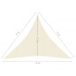 vidaXL Toldo de vela crema HDPE 160 g/m² 4x4x4 m vidaXL Toldo de vela crema HDPE 160 g/m² 4x4x4 m