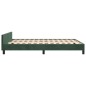 vidaXL Estructura cama con cabecero terciopelo verde oscuro 140x200 cm