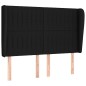 vidaXL Cama box spring con colchón tela negro 140x190 cm vidaXL Cama box spring con colchón tela negro 140x190 cm
