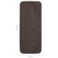 vidaXL Alfombrillas de escalera 15 uds marrón rectangular 60x25 cm vidaXL Alfombrillas de escalera 15 uds marrón rectangular 60x25 cm