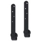 vidaXL Kit mini puerta corredera armario acero carbono 122 cm vidaXL Kit mini puerta corredera armario acero carbono 122 cm