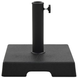 vidaXL Base de sombrilla cuadrada de poliresina negra 8 kg