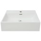 vidaXL Lavabo con orificio para grifo cerámica blanco 51,5x38,5x15 cm vidaXL Lavabo con orificio para grifo cerámica blanco 51,5x38,5x15 cm