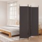vidaXL Biombo divisor de 3 paneles de tela marrón 150x200 cm vidaXL Biombo divisor de 3 paneles de tela marrón 150x200 cm