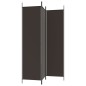vidaXL Biombo divisor de 3 paneles de tela marrón 150x200 cm vidaXL Biombo divisor de 3 paneles de tela marrón 150x200 cm