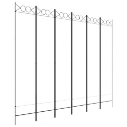 vidaXL Biombo divisor de 6 paneles de tela blanco 240x200 cm
