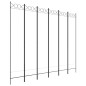 vidaXL Biombo divisor de 6 paneles de tela blanco 240x200 cm vidaXL Biombo divisor de 6 paneles de tela blanco 240x200 cm