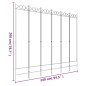 vidaXL Biombo divisor de 6 paneles de tela blanco 240x200 cm vidaXL Biombo divisor de 6 paneles de tela blanco 240x200 cm