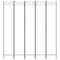 vidaXL Biombo divisor de 5 paneles de tela blanco 200x220 cm vidaXL Biombo divisor de 5 paneles de tela blanco 200x220 cm