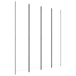 vidaXL Biombo divisor de 4 paneles de tela blanco 200x220 cm
