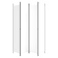 vidaXL Biombo divisor de 4 paneles de tela blanco 200x220 cm vidaXL Biombo divisor de 4 paneles de tela blanco 200x220 cm