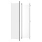vidaXL Biombo divisor de 4 paneles de tela blanco 200x220 cm vidaXL Biombo divisor de 4 paneles de tela blanco 200x220 cm