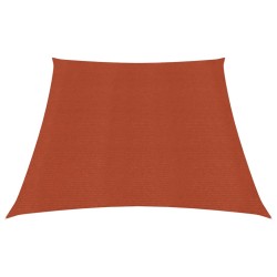 vidaXL Toldo de vela HDPE terracota 160 g/m² 3/4x2 m