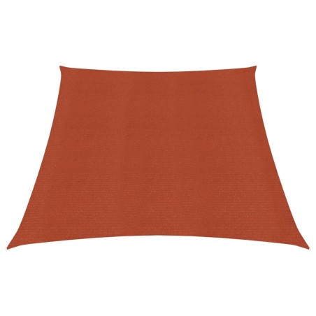 vidaXL Toldo de vela HDPE terracota 160 g/m² 3/4x2 m