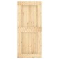 vidaXL Puerta corredera con herrajes madera maciza de pino 90x210 cm