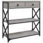 vidaXL Mesa consola madera de ingeniería gris Sonoma 75x28x75 cm vidaXL Mesa consola madera de ingeniería gris Sonoma 75x28x75 cm